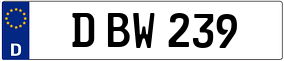 Trailer License Plate